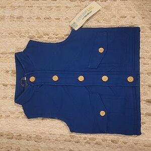 Oshkosh genuine kids blue vest NWT